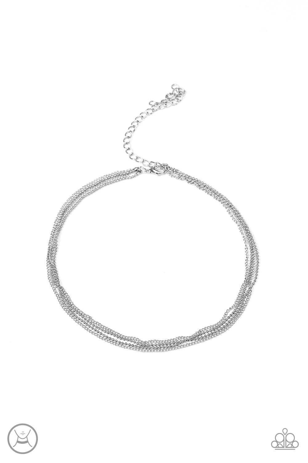 If You Dare Choker Necklace__Silver