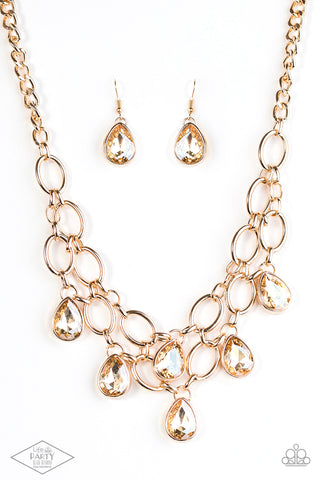 Show-Stopping Shimmer Necklace__Gold