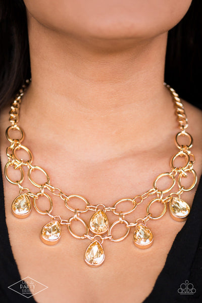 Show-Stopping Shimmer Necklace__Gold