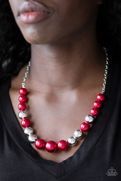 Take Note Necklace__Red