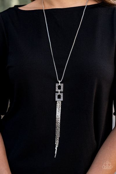 Times Square Stunner Necklace__Silver