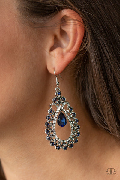 All About Business Earrings__Blue