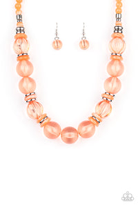 Bubbly Beauty Necklace__Orange