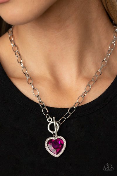 Check Your Heart Rate Necklace__Pink