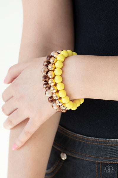 Courageously Couture Bracelet__Yellow