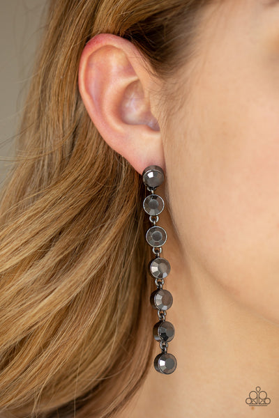 Dazzling Debonair Earrings__Black