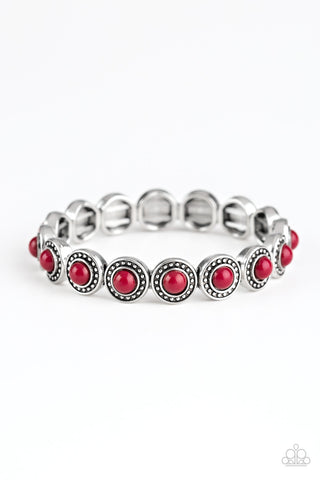 Globetrotter Goals Bracelet__Red