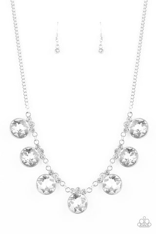 GLOW Getter Glamour Necklace__White