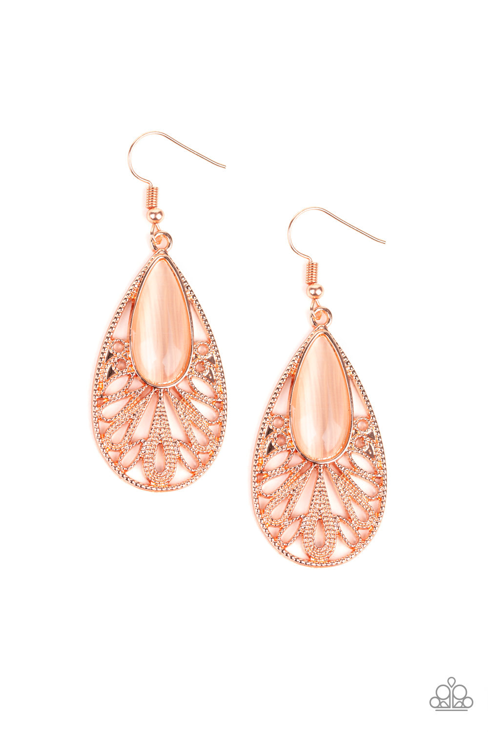 Glowing Tranquility Earrings__Copper