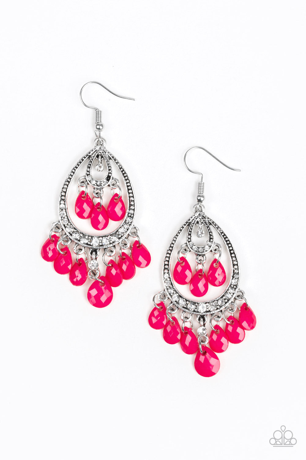 Gorgeously Genie Earrings__Pink