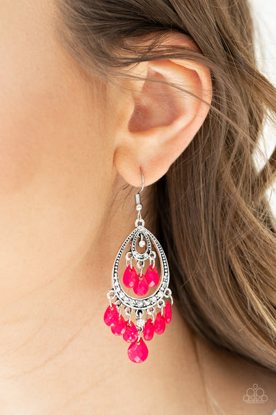 Gorgeously Genie Earrings__Pink