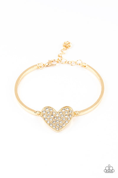 Heart Stopping Shimmer Bracelet__Gold