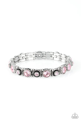 Heavy On The Sparkle Bracelet__Pink