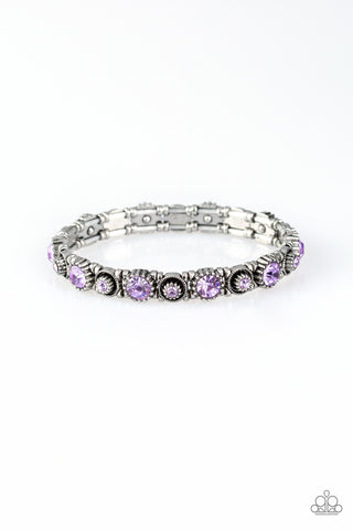 Heavy On The Sparkle Bracelet__Purple