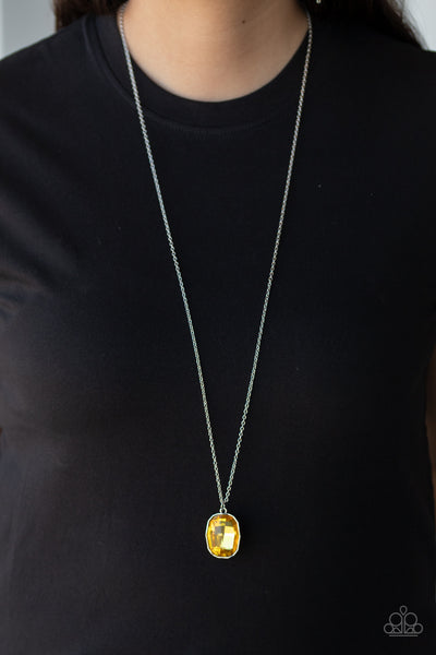 Imperfect Iridescence Necklace__Yellow