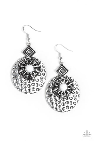 Mayan Mood Earrings__White