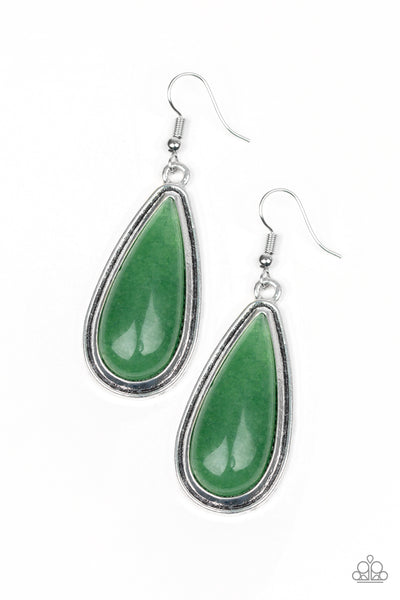 Oasis Sheen Earrings__Green