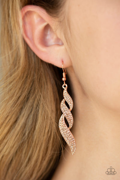 On Fire Earrings__Copper