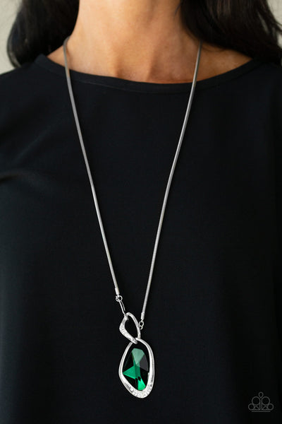 Optical Opulence Necklace__Green