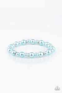 Powder and Pearls Bracelet__Blue
