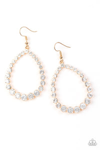 Rise and Sparkle Earrings__Gold