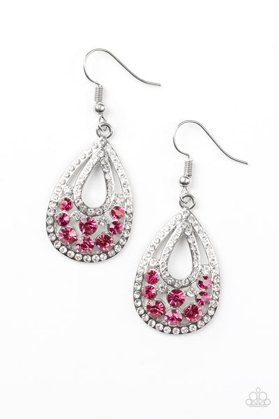 Sparkling Stardom Earrings__Pink