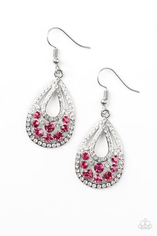 Sparkling Stardom Earrings__Pink
