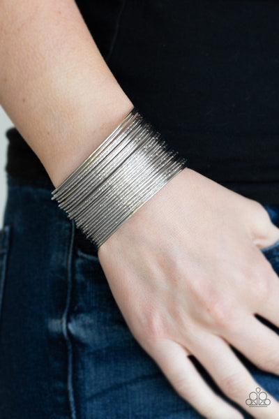 Stacked to the Max Bracelet__Silver