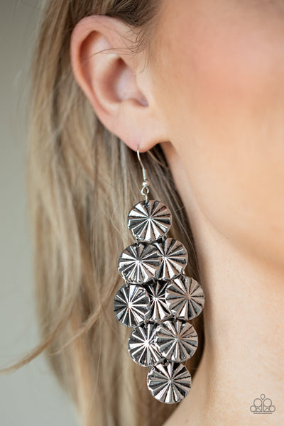 Star Spangled Shine Earrings__Silver