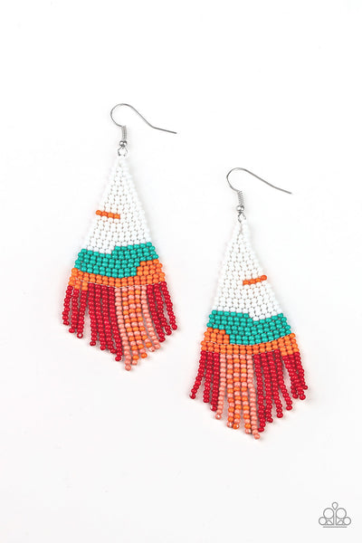 Summer Heat Earrings__White__Multi