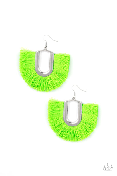 Tassel Tropicana Earrings__Green
