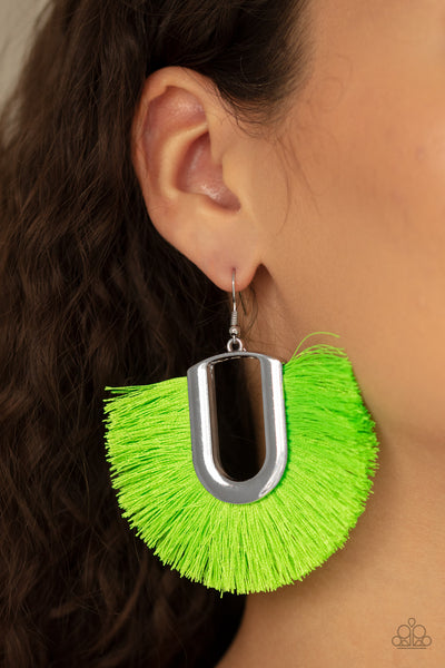 Tassel Tropicana Earrings__Green