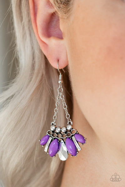 Terra Tribe Earrings__Purple