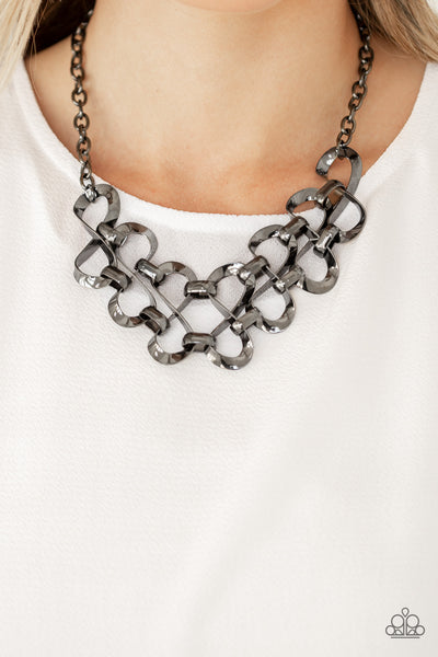 Work, Play, and Slay Necklace__Black