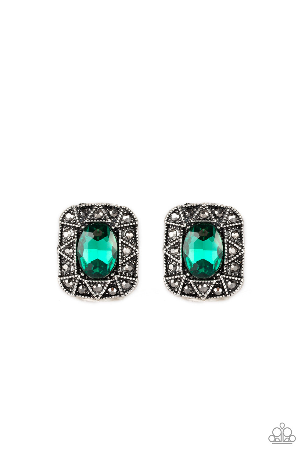 Young Money Earrings__Green