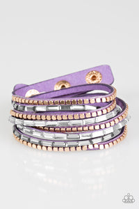This Time With An Attitude Bracelet__Purple