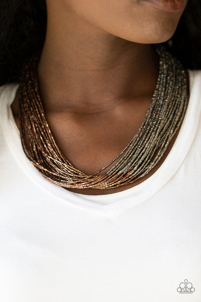 Flashy Fashion Necklace__Copper