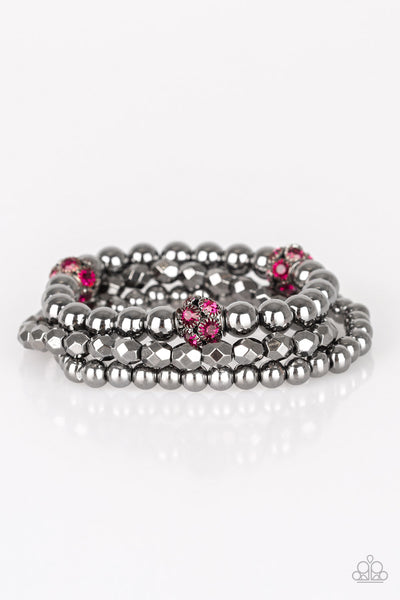 Noticeably Noir Bracelet__Pink