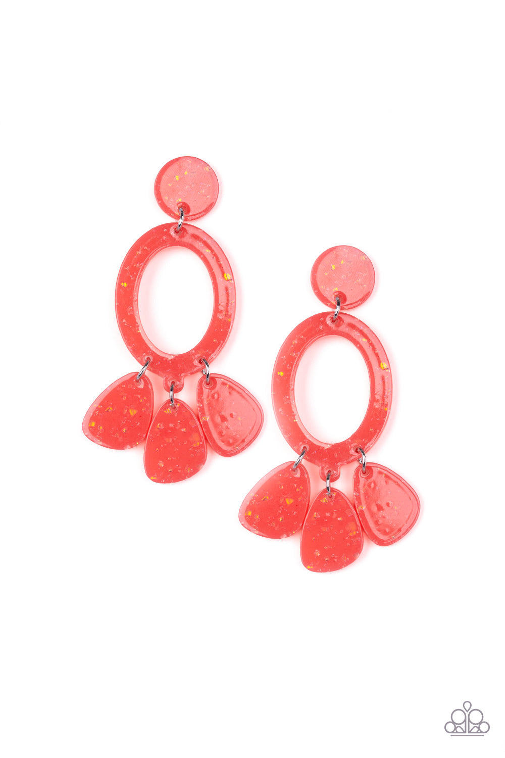 Sparkling Shores Earrings__Orange
