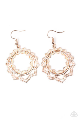 Modest Mandalas Earrings__Rose Gold
