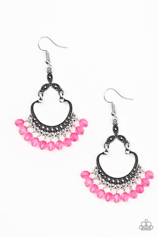 Babe Alert Earrings__Pink