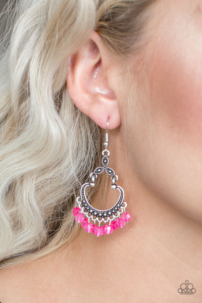 Babe Alert Earrings__Pink