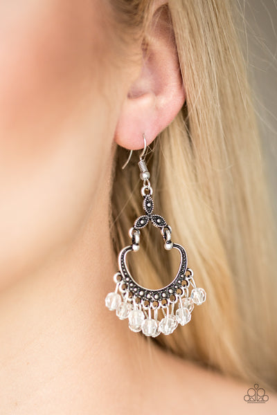 Babe Alert Earrings__White