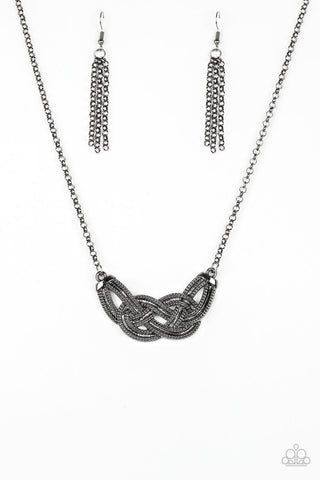 Nautically Naples Necklace__Black