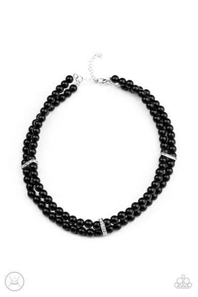 Put On Your Party Dress Necklace__Black