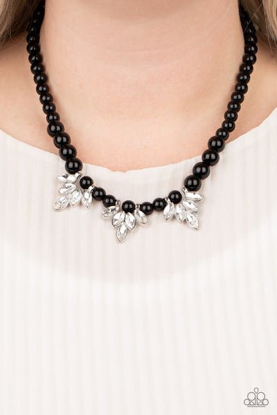 Society Socialite Necklace__Black
