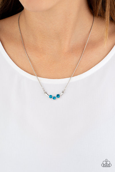 Sparkling Stargazer Necklace__Blue