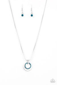 Front and CENTERED Necklace__Blue