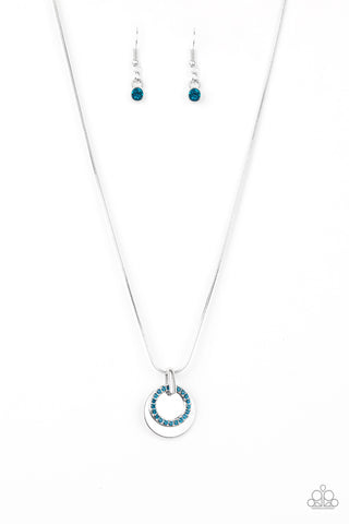 Front and CENTERED Necklace__Blue
