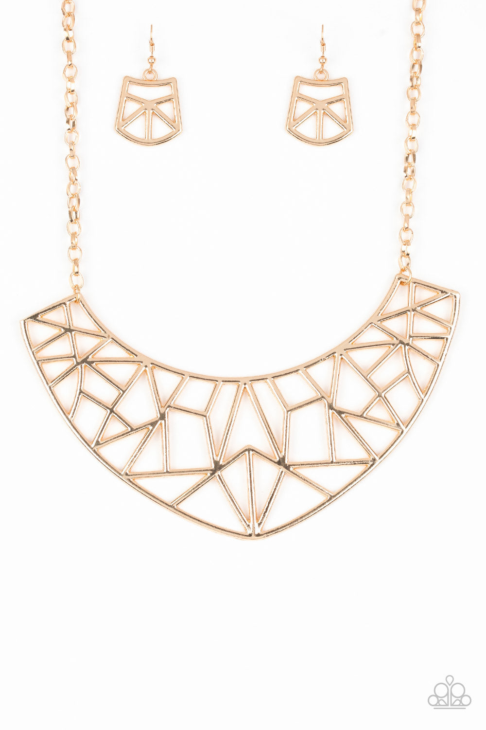 Strike While HAUTE Necklace__Gold